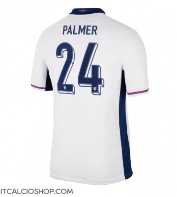 Inghilterra Cole Palmer #24 Prima Maglia Europei 2024 Manica Corta